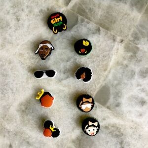 9 GIBBITZ  gibbet Charms black girl magic, 2pac TuPac biggie